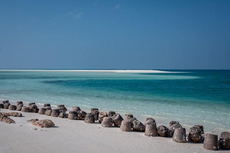 Sand banks, Bangaram, Lakshadweep, India.