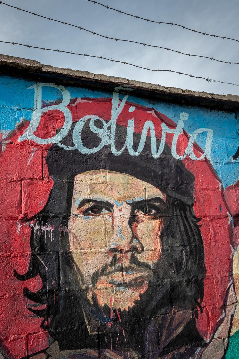 Che Guevara wall painting, La Paz, Bolivia.