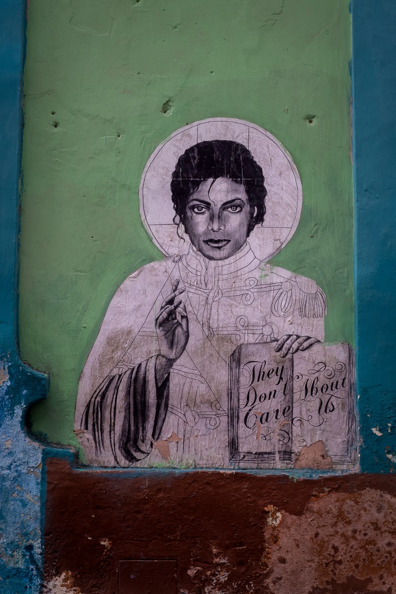Street art, Michael Jackson, Havana, Cuba.