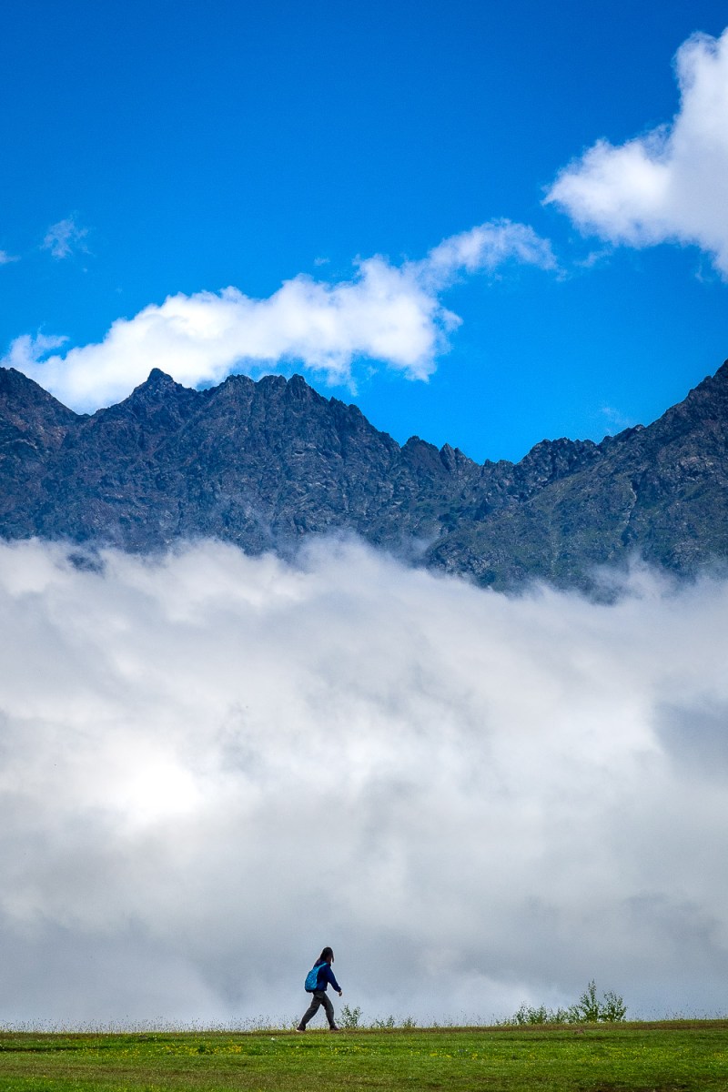 Walking on clouds, Kazbegi, Georgia.