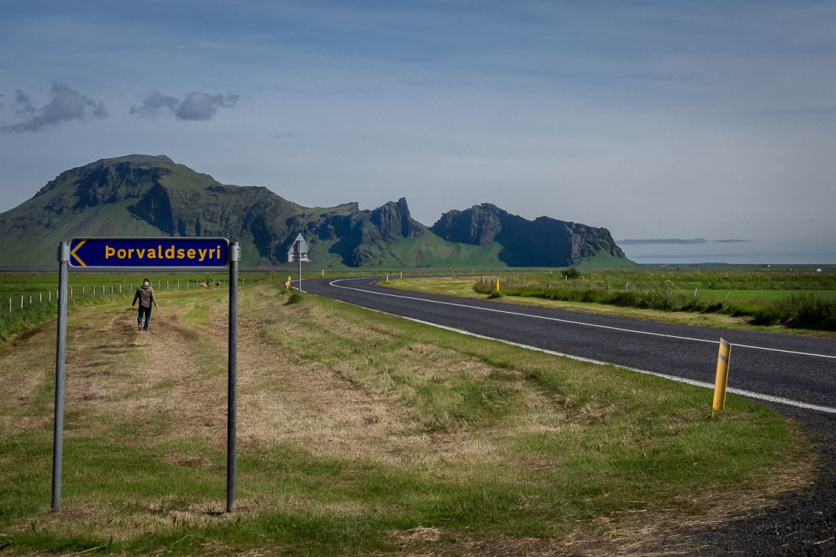 Circle road, Porvaldseyri, Iceland.