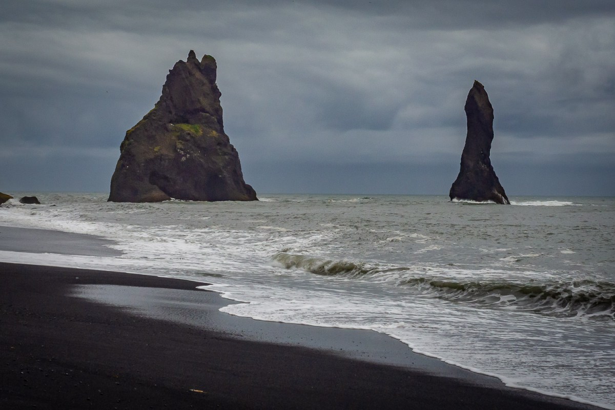 Black Beach at Reynisfjara, Iceland.