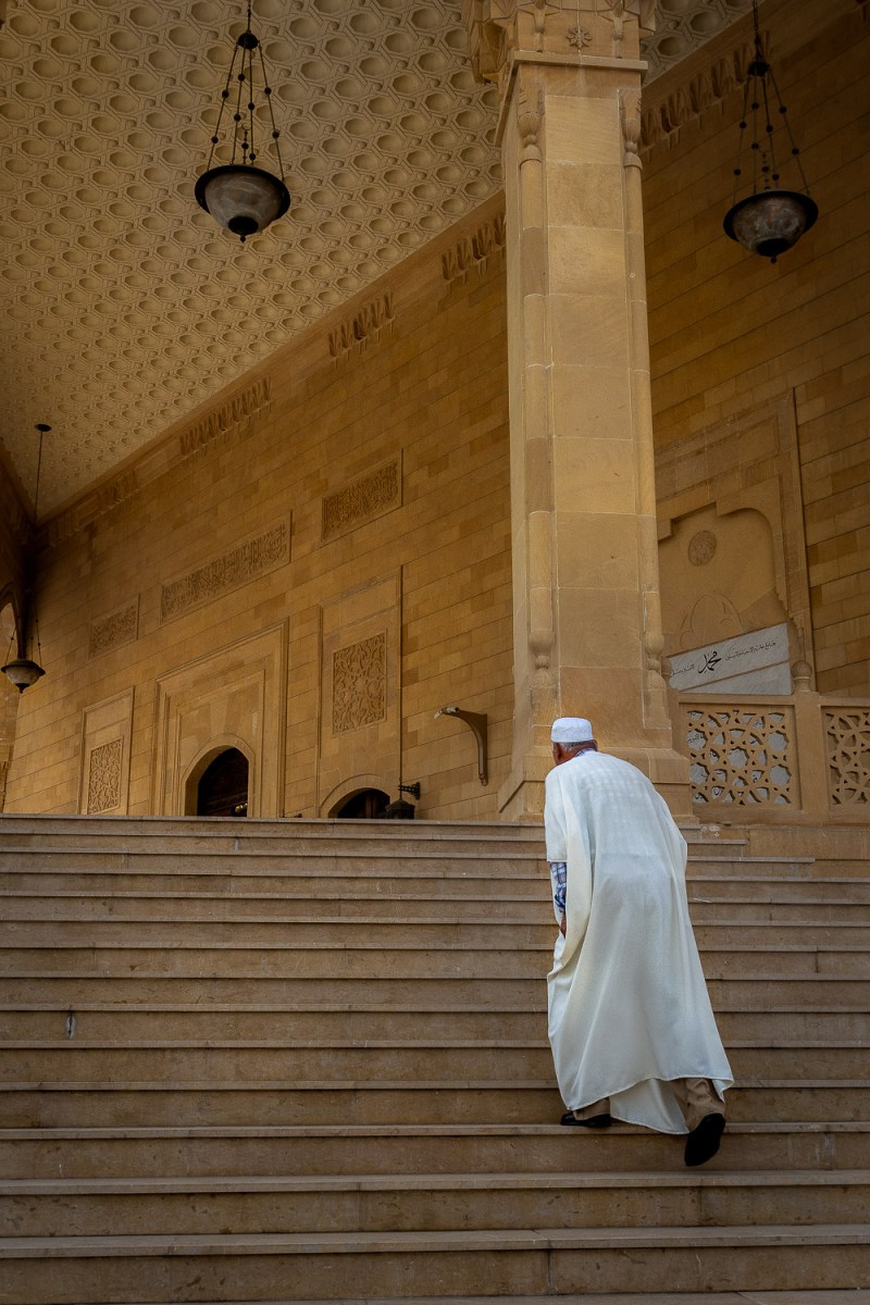Friday prayer at the Mohammad Al-Amin mosque, Beirut, Lebanon.