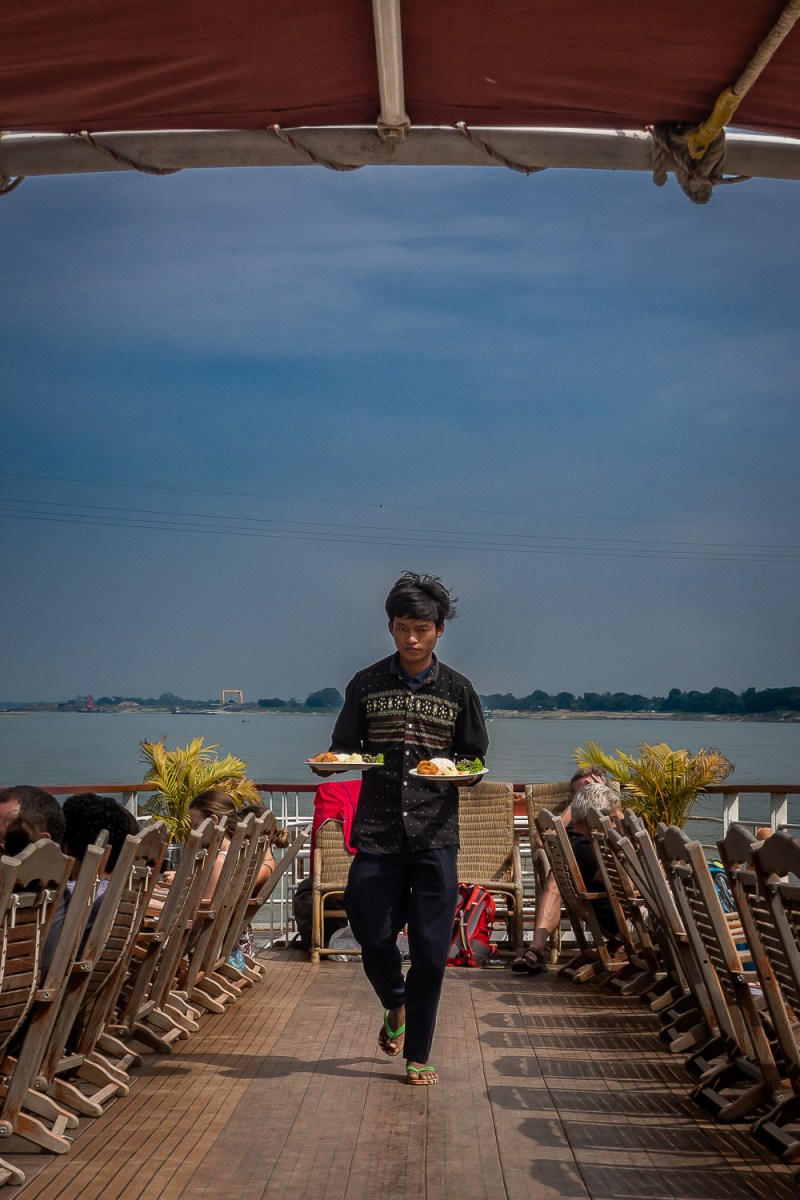Crew member, Irrawaddy River, Myanmar.