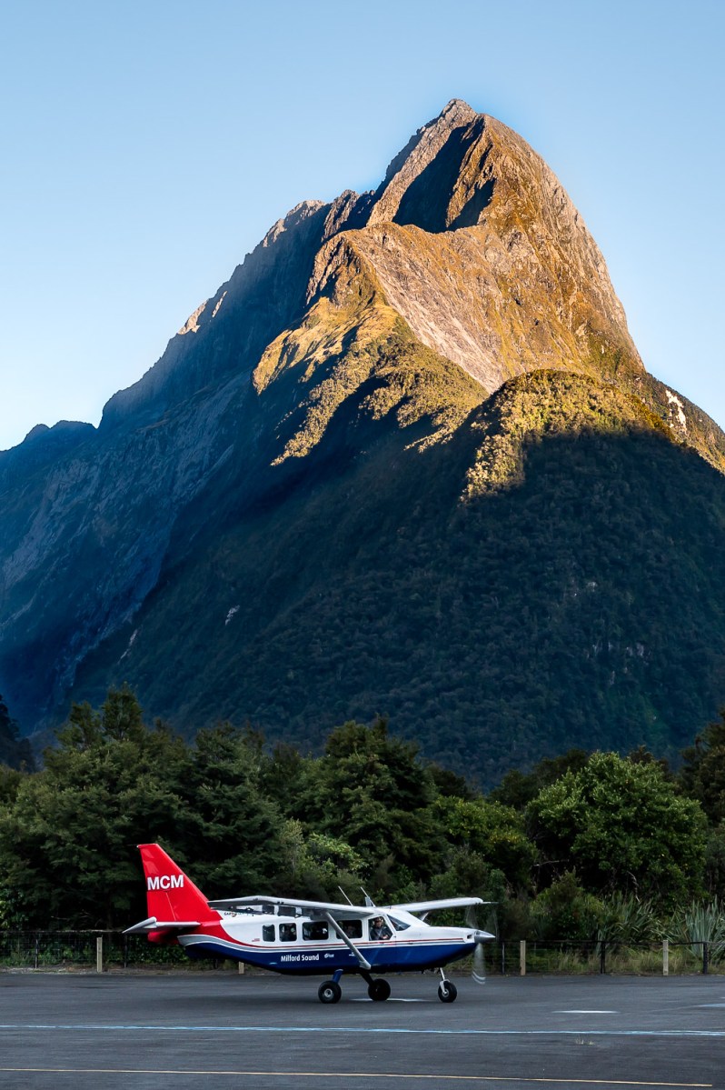 Milford Sound Airfield, New Zealand.