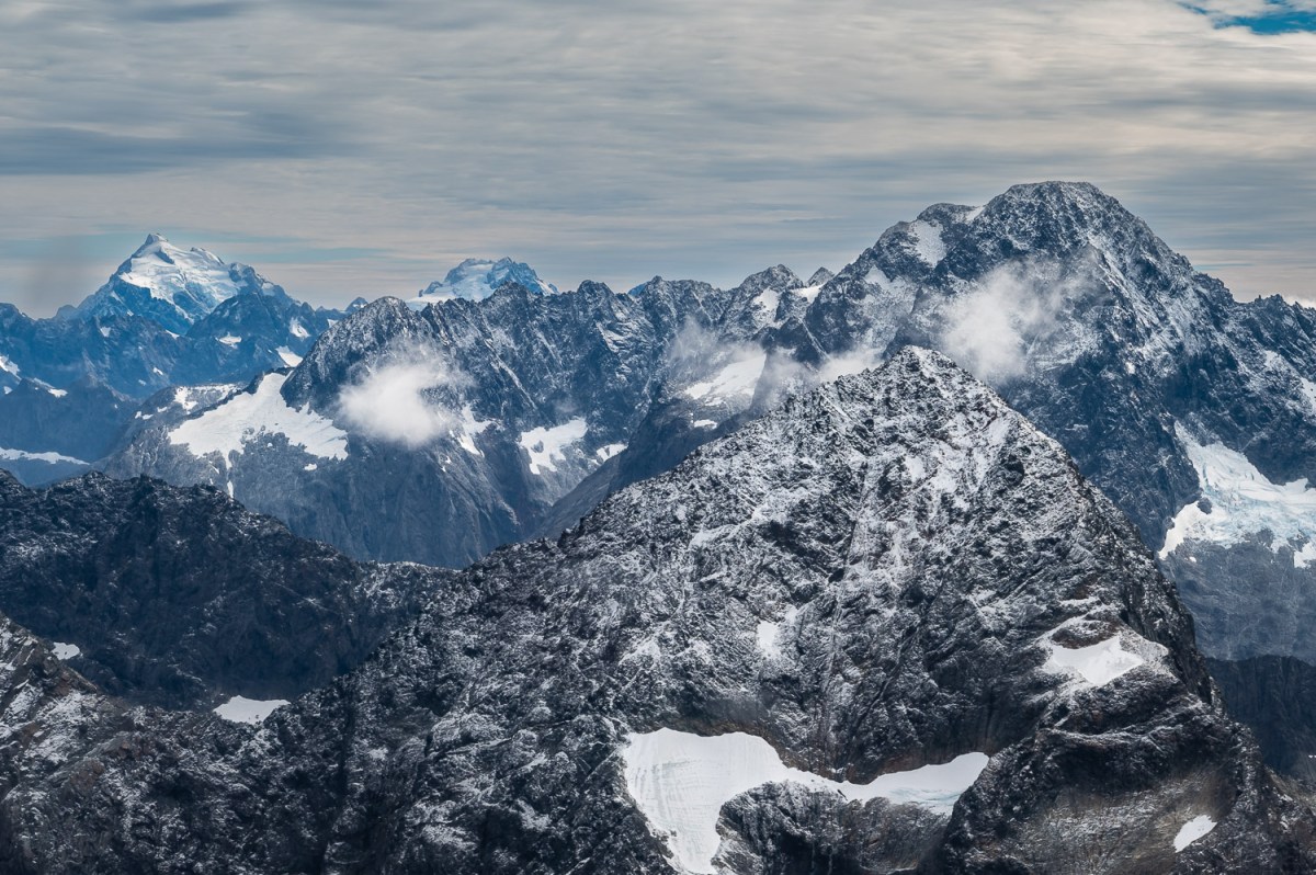 Western Alps, Fiordland, New Zealand.