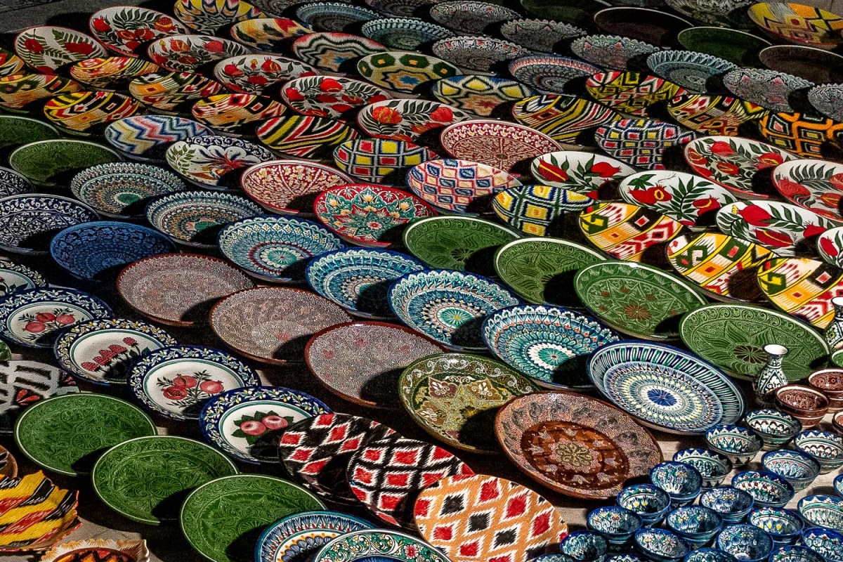 Night market, Bukhara, Uzbekistan.