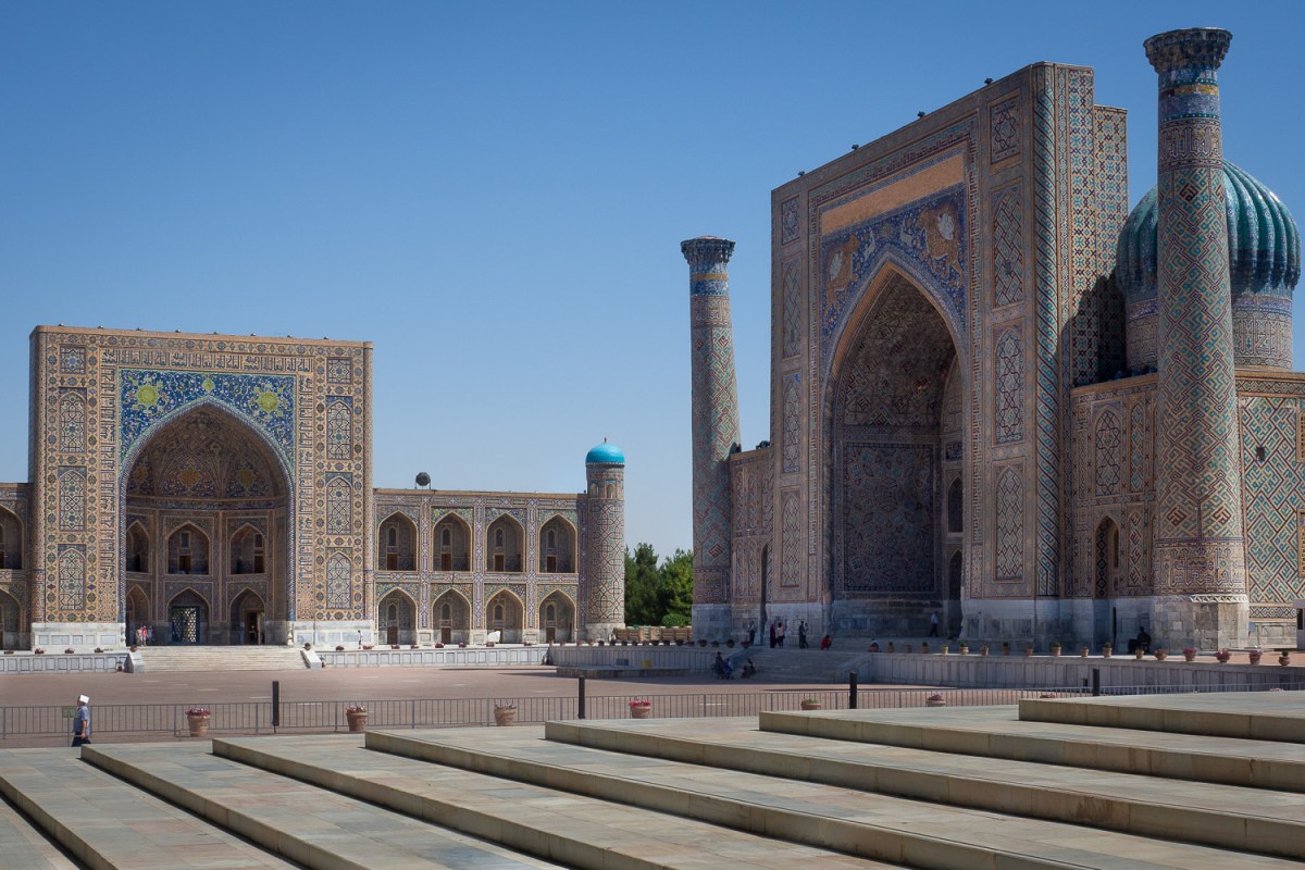Registan Square, Samarkand, Uzbekistan.