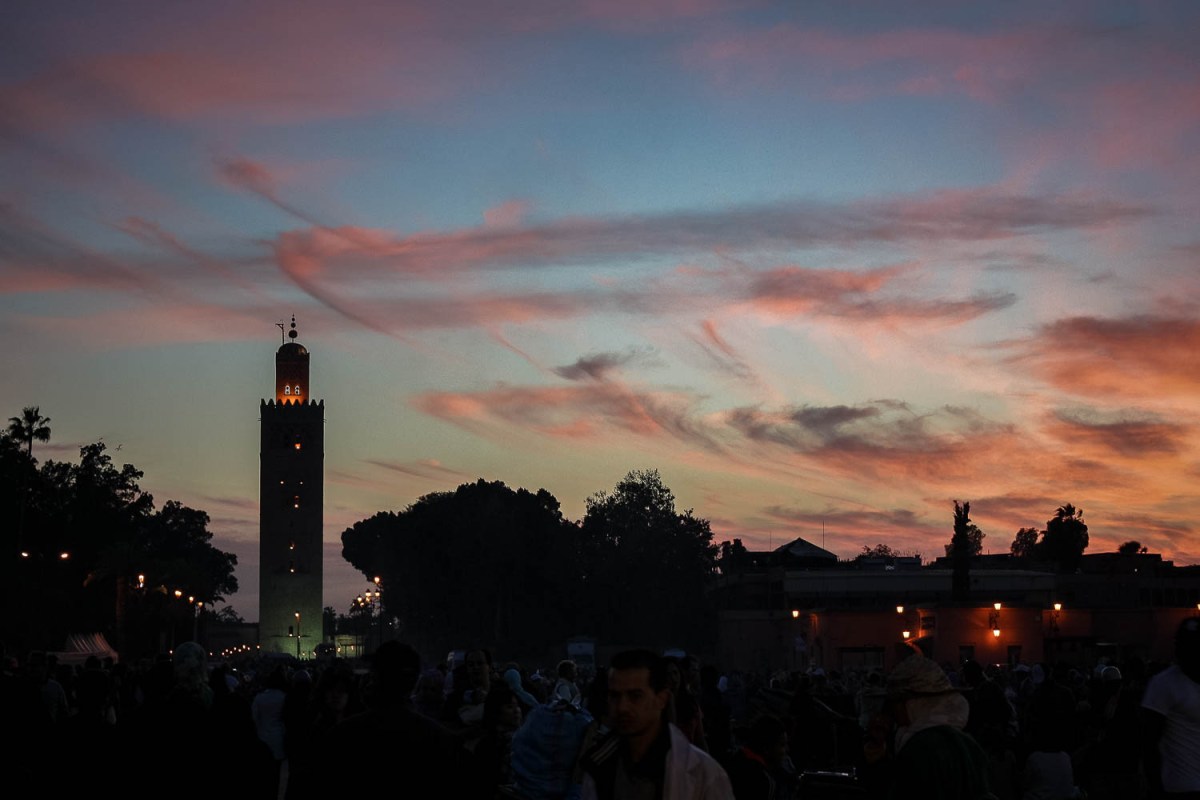 Koutoubia mosque, Marrakech, Morocco.
